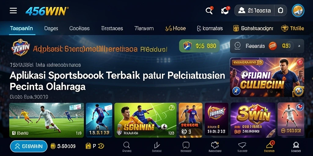 Tampilan gameplay menarik dari aplikasi 456WIN untuk taruhan olahraga.