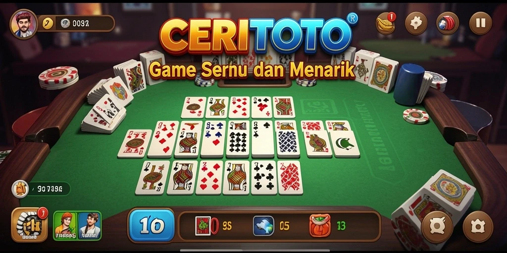 Tampilan gameplay Domino yang seru di CERITOTO.