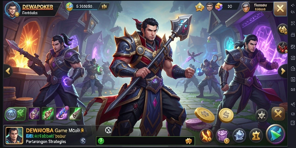 Tampilan gameplay seru DEWAPOKER dengan strategi menarik.