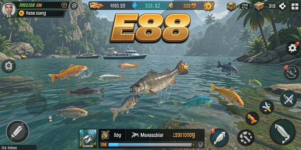 Tangkapan ikan yang fantastis dalam gameplay E88.