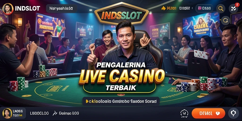 Tampilan gameplay Live Casino yang seru dan interaktif.