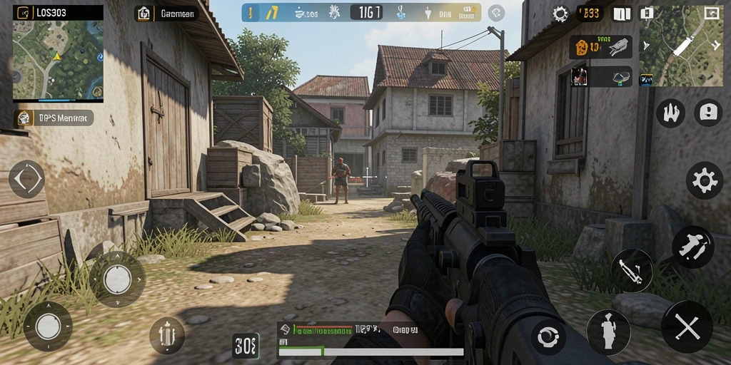 Tampilan gameplay menarik dari LOS303 dengan aksi tembak-menembak seru.