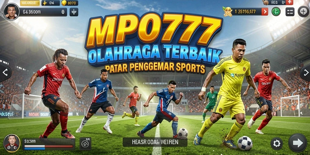 Tampilan gameplay seru di MPO777, menampilkan aksi olahraga yang mendebarkan.