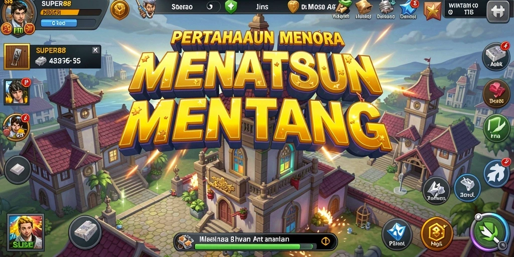 Tampilan gameplay SUPER88 yang menegangkan dan strategis.