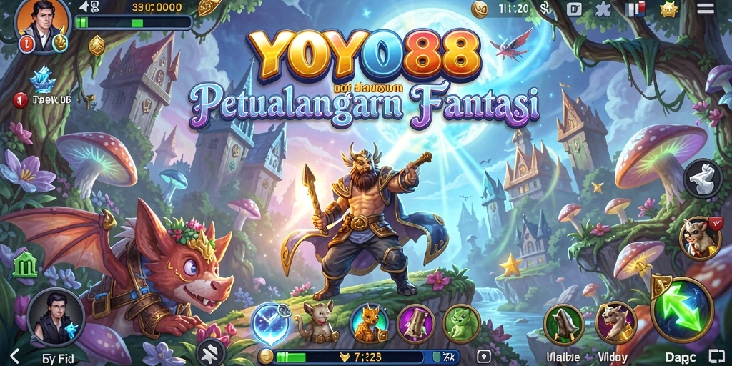 Gameplay seru dalam YOYO88 dengan misi menantang di dunia fantasi.