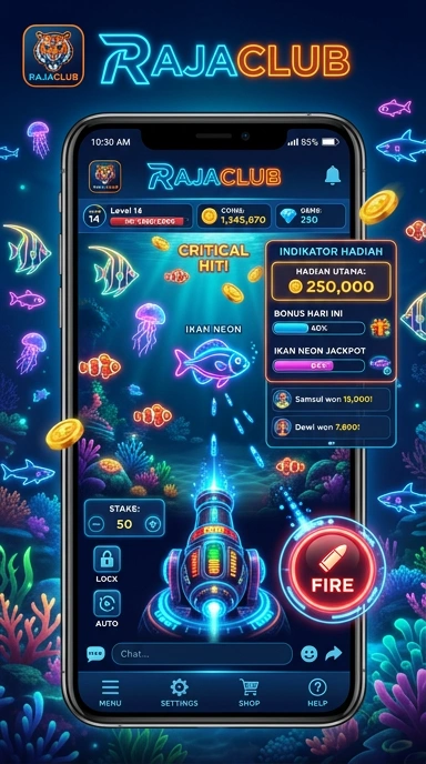 Screenshot tampilannya yang ramah pengguna dari rajaclub.